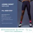 Legging Basket Noir Lisse