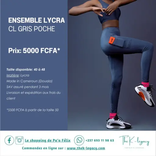 Ensemble Lycra CL Gris Poche