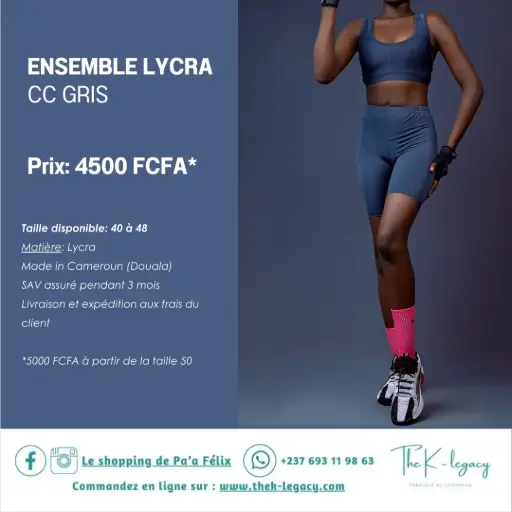 Ensemble Lycra CC Gris