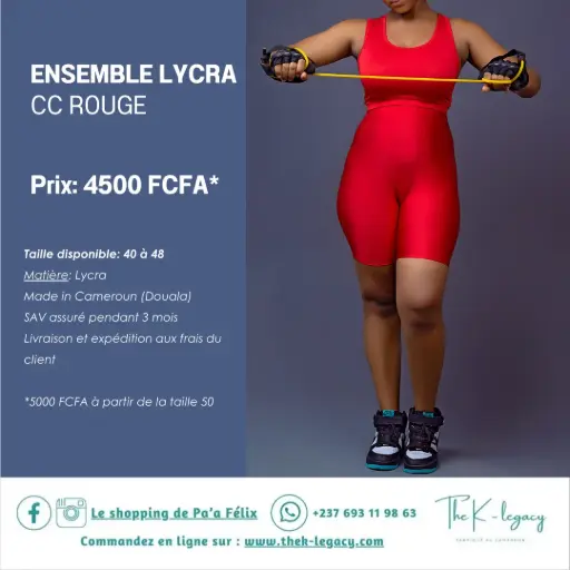 Ensemble Lycra CC Rouge