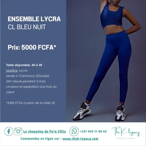 Ensemble Lycra CL Bleu Nuit